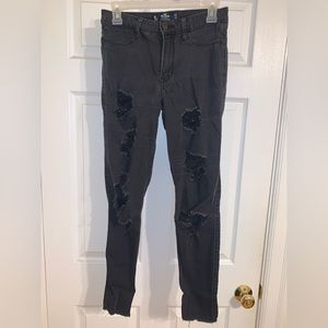 Hollister black ripped jeans